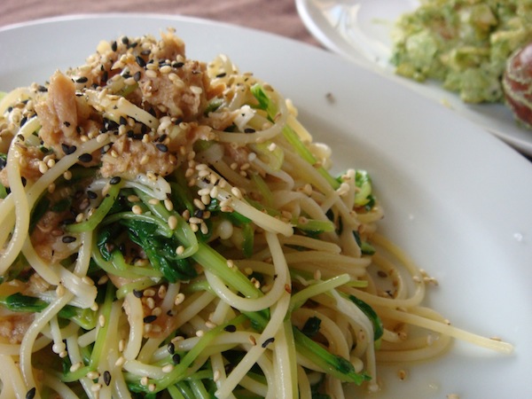 豆苗とえのきのスパゲッティ ヤスナリオのブログ 旧